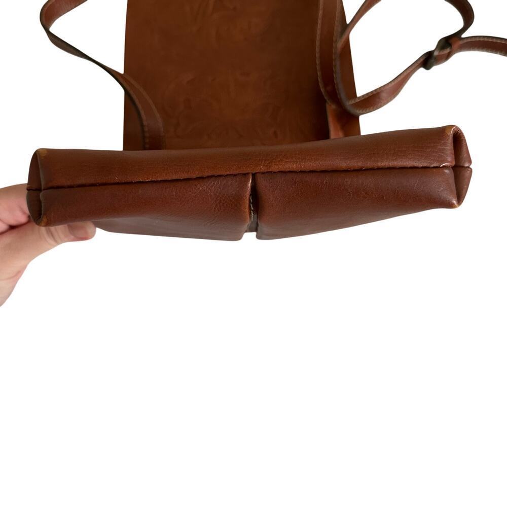 Patricia Nash Tooled Leather Crossbody Brown Floral Embossed Boho Western Bag - Picture 10 of 16